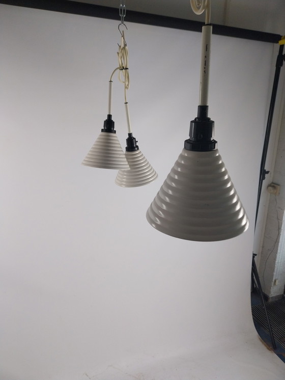 Image 1 of 3 X Vintage Ikea Hanglampen 1980'S  Färgstark.