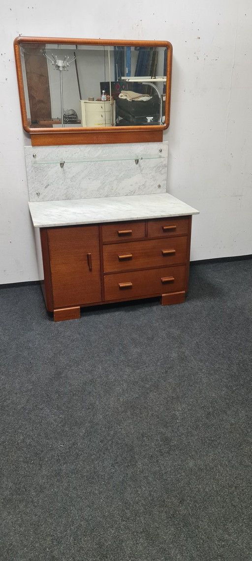 Vintage Art Deco Waskast