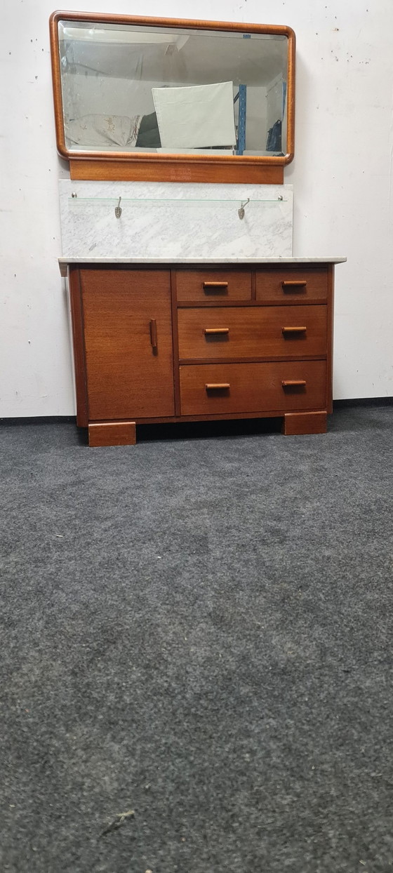 Image 1 of Vintage Art Deco Waskast