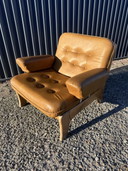 Vintage brutalist stoel easy chair