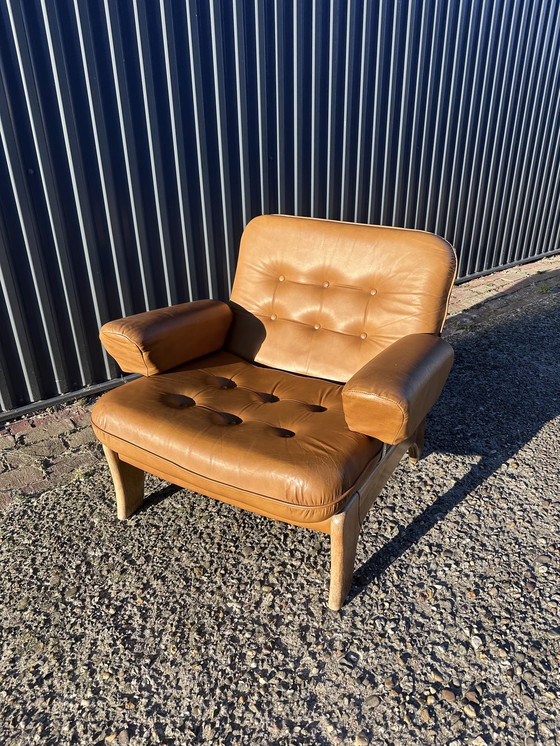 Image 1 of Vintage brutalist stoel easy chair