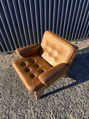Vintage brutalist stoel easy chair