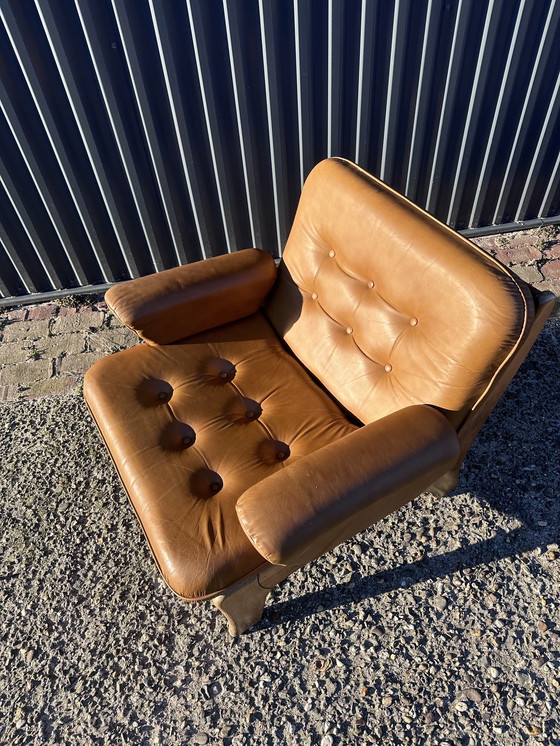 Image 1 of Vintage brutalist stoel easy chair
