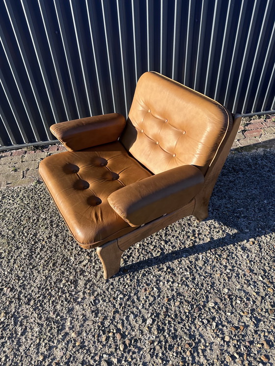 Image 1 of Vintage brutalist stoel easy chair