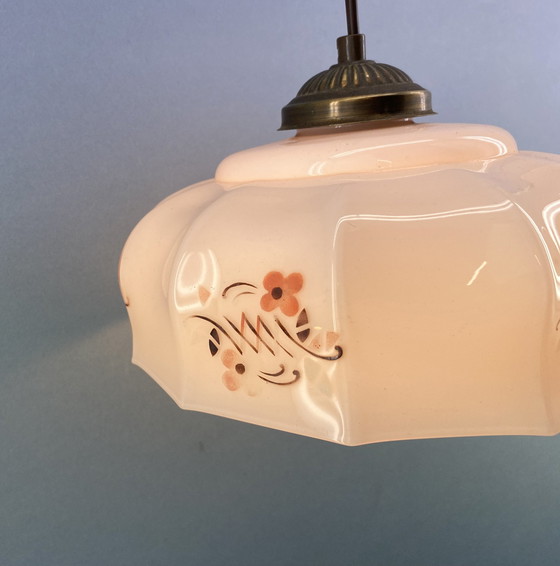 Image 1 of Art Deco Hanglamp Roze