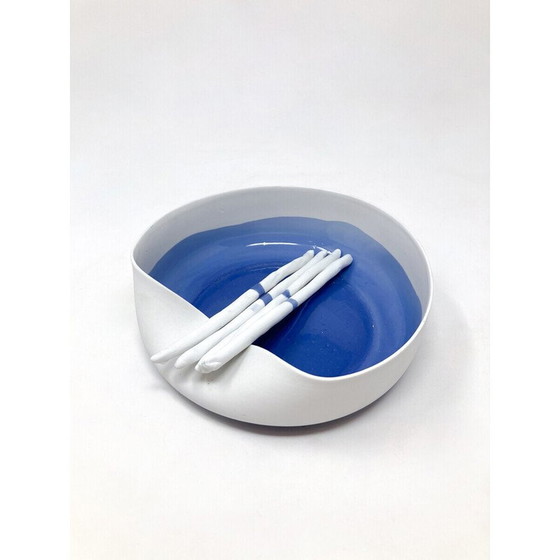 Image 1 of Vintage porseleinen schaal van Piet Stockmans, 1991