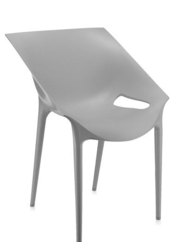 Image 1 of Kartell Dr Ja Stoelen Grijs Tuin