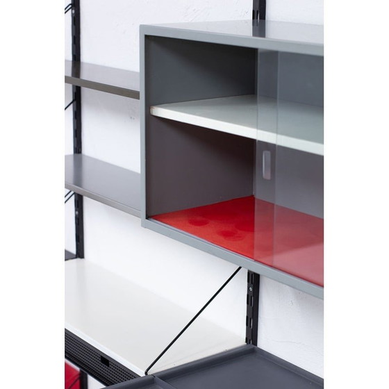 Image 1 of Vintage metalen wandmeubel van Tjerk Reijenga voor Pilastro, Nederland 1960