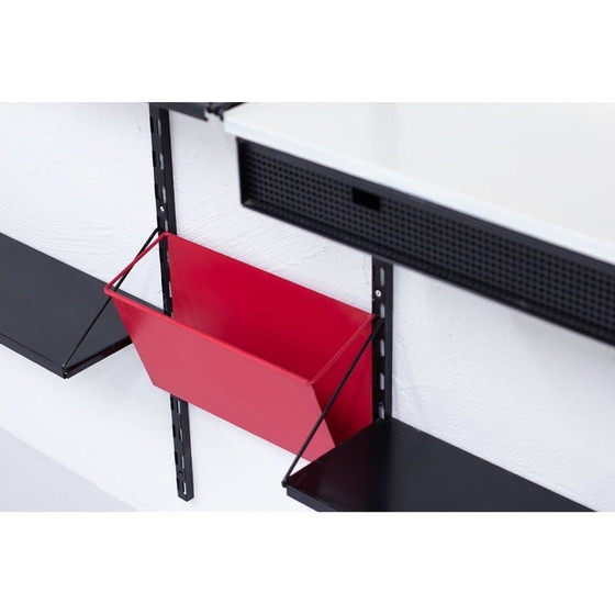 Image 1 of Vintage metalen wandmeubel van Tjerk Reijenga voor Pilastro, Nederland 1960