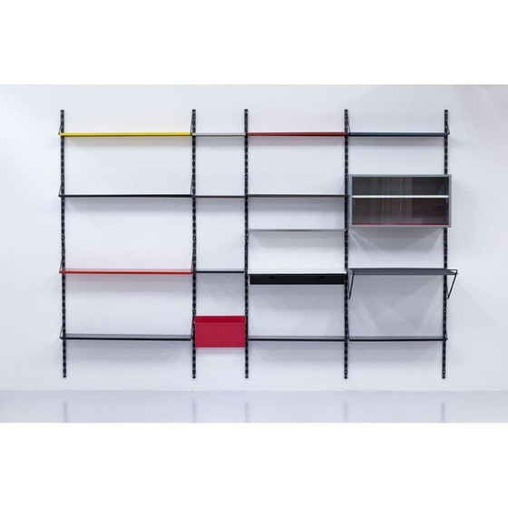 Image 1 of Vintage metalen wandmeubel van Tjerk Reijenga voor Pilastro, Nederland 1960