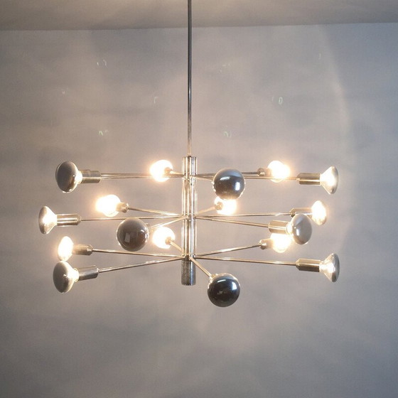 Image 1 of Vintage modernistische chromen sputnik ophanging voor Cosack lampen, Duitsland 1960