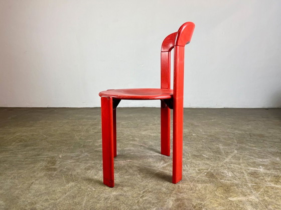 Image 1 of Set van 6 Vintage stoelen Bruno Rey Kusch & Co jaren 70 Design nieuw voorbereid