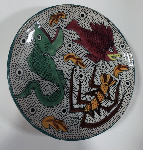 Image 1 of Murale kalksteen - Vintage bord - Nabeul - 1970