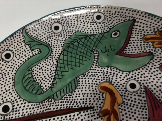 Image 1 of Murale kalksteen - Vintage bord - Nabeul - 1970