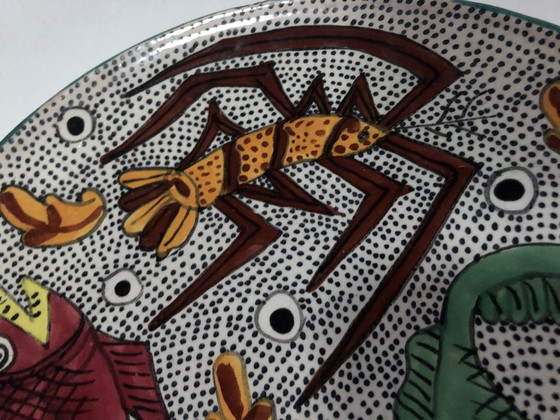 Image 1 of Murale kalksteen - Vintage bord - Nabeul - 1970