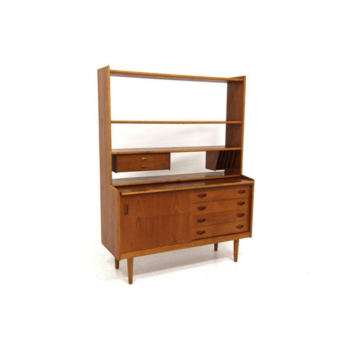 Vintage teakhouten bureau, Zweden 1960