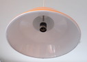 Hanglamp metaal geëmailleerd oranje 1970