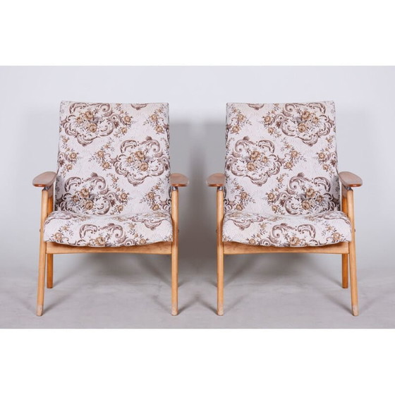 Image 1 of Paar vintage fauteuils van Jan Šmídek, Tsjechisch 1950