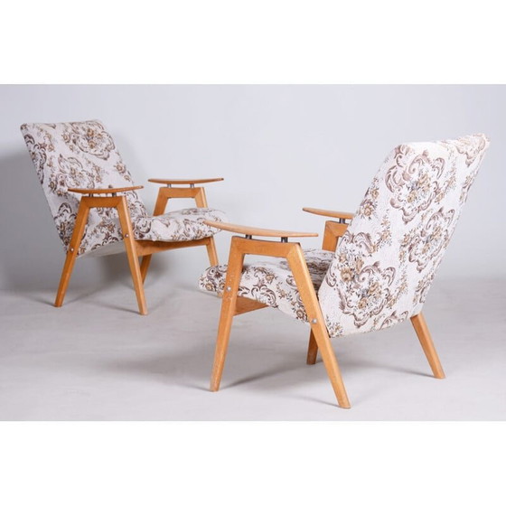 Image 1 of Paar vintage fauteuils van Jan Šmídek, Tsjechisch 1950