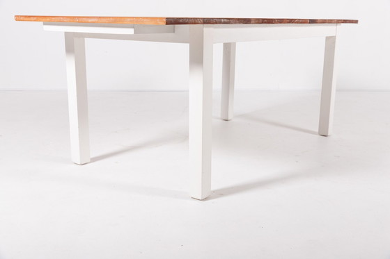 Image 1 of Mahoniehouten uitschuifbare eettafel