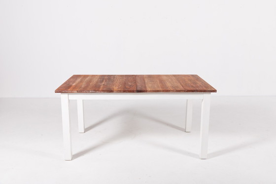 Image 1 of Mahoniehouten uitschuifbare eettafel