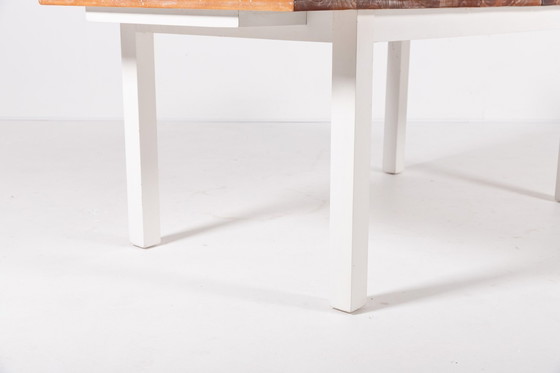 Image 1 of Mahoniehouten uitschuifbare eettafel