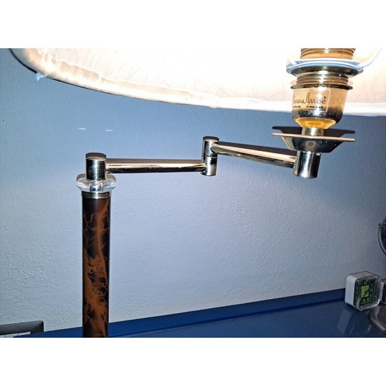 Image 1 of Mid century Italiaanse dubbele zwaailamp van Linea Luce Firenze, 1960-1970