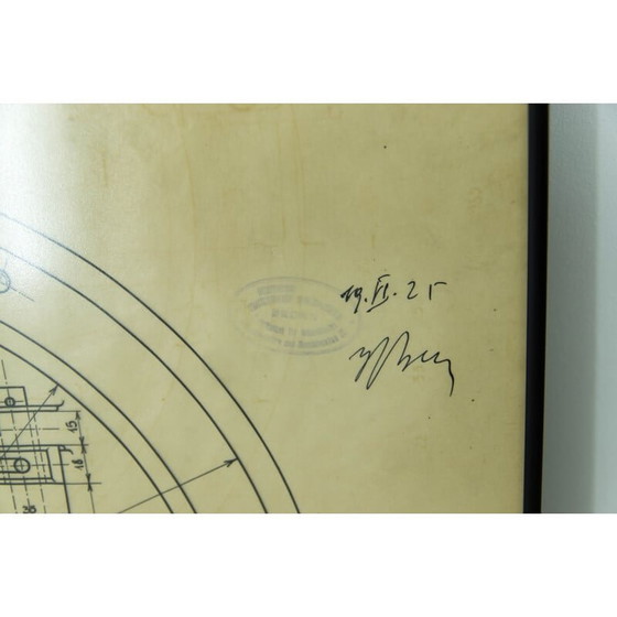 Image 1 of Vintage tekening van Hartungs regelaar, 1925