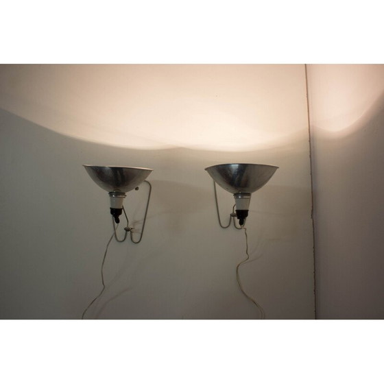 Image 1 of Paar Vintage industriële wand- of tafellampen, max 500W