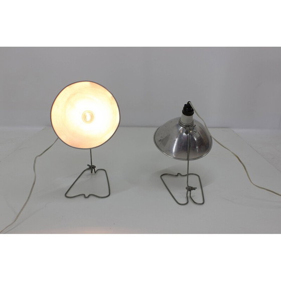 Image 1 of Paar Vintage industriële wand- of tafellampen, max 500W