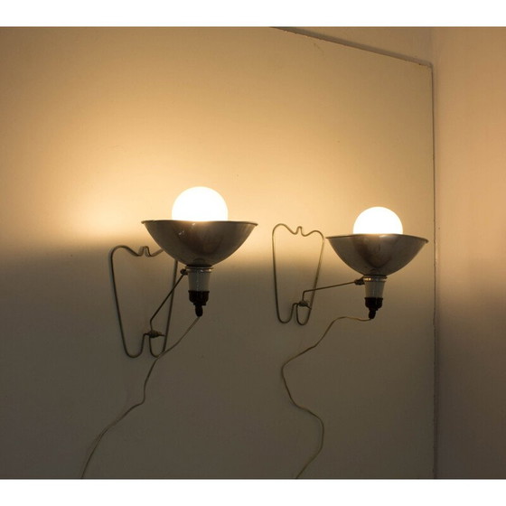 Image 1 of Paar Vintage industriële wand- of tafellampen, max 500W