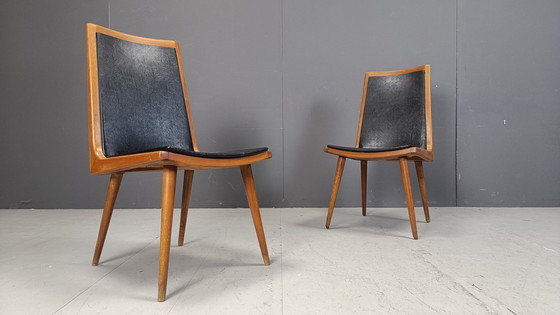 Image 1 of Mid Century Italiaanse eetkamerstoelen, 1950S