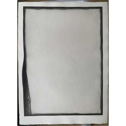 Vintage ets op margenes 8 papier door Erwin Bechtold, 1977