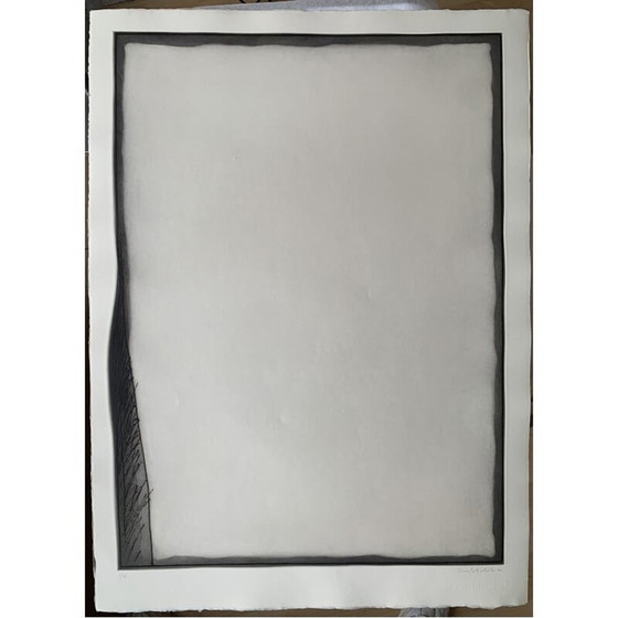 Image 1 of Vintage ets op margenes 8 papier door Erwin Bechtold, 1977