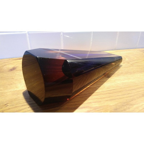 Image 1 of Vintage vaas van glas door Pavel Hlava - jaren 1970