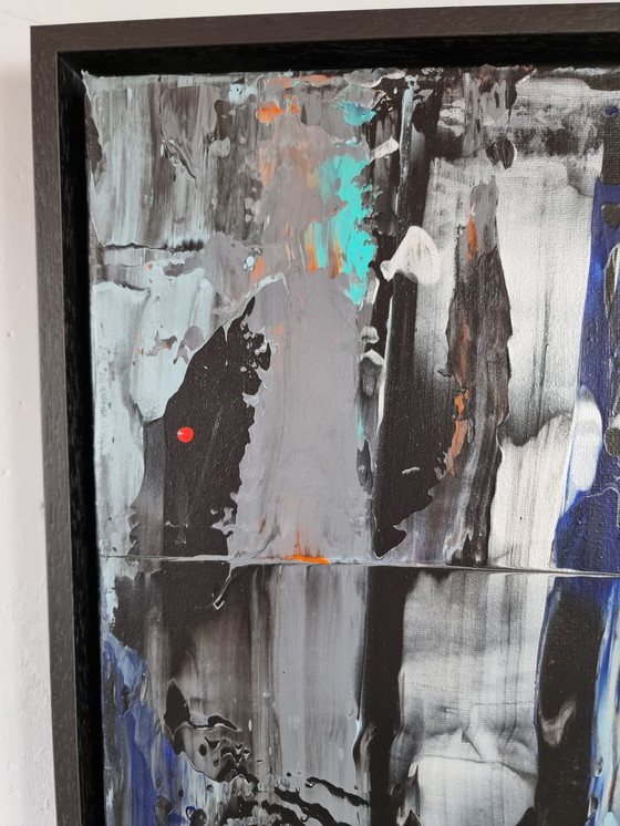 Image 1 of Frances Eckhardt - Modern Abstract schilderij 40x60 + lijst 2/2