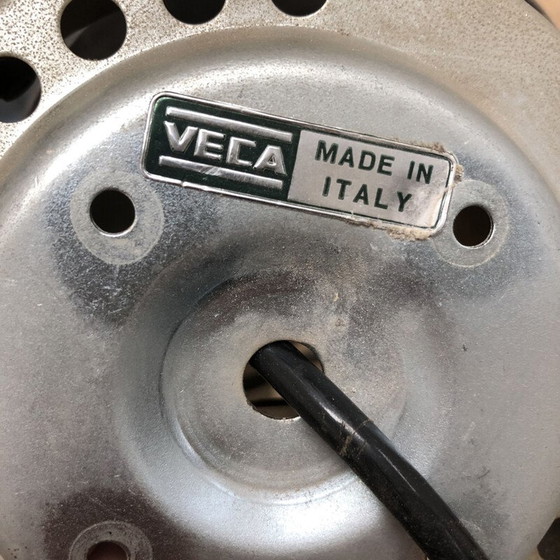 Image 1 of Italiaanse kroonluchter van vintage glas en chroom voor Veca, jaren 1960