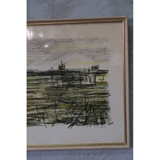 Image 1 of Vintage litho van Bengt Olson, Zweden 1960