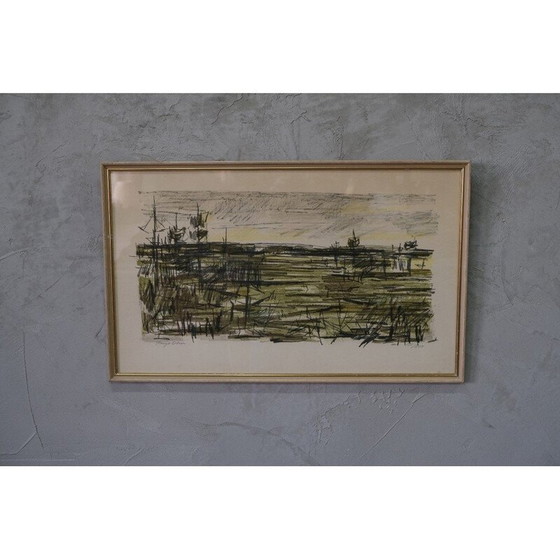 Image 1 of Vintage litho van Bengt Olson, Zweden 1960
