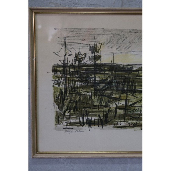 Image 1 of Vintage litho van Bengt Olson, Zweden 1960