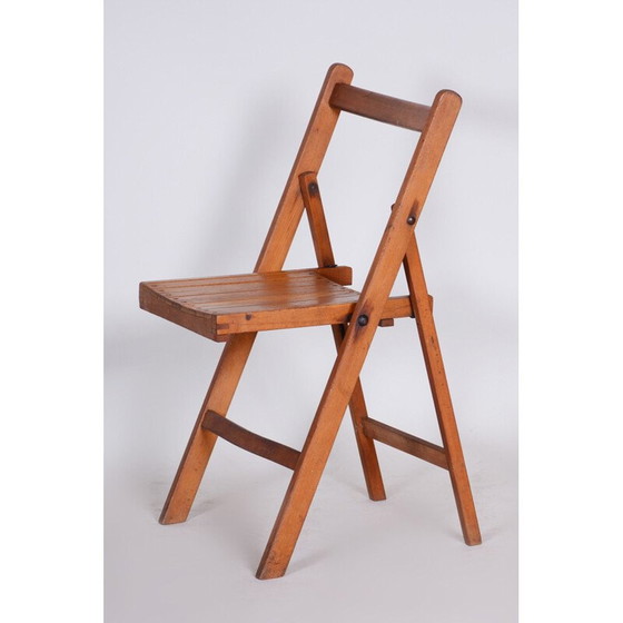 Image 1 of Paar mid century beukenhouten eetkamerstoelen, 1950
