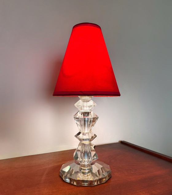 Image 1 of Art Deco Cristal Lamp Dlg Adnet