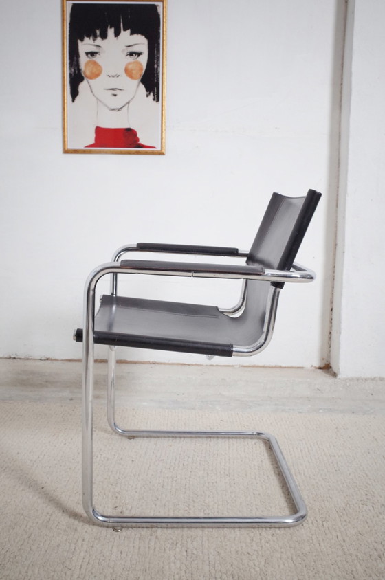 Image 1 of 5x Matteo Grassi sledestoelen MG5 leer