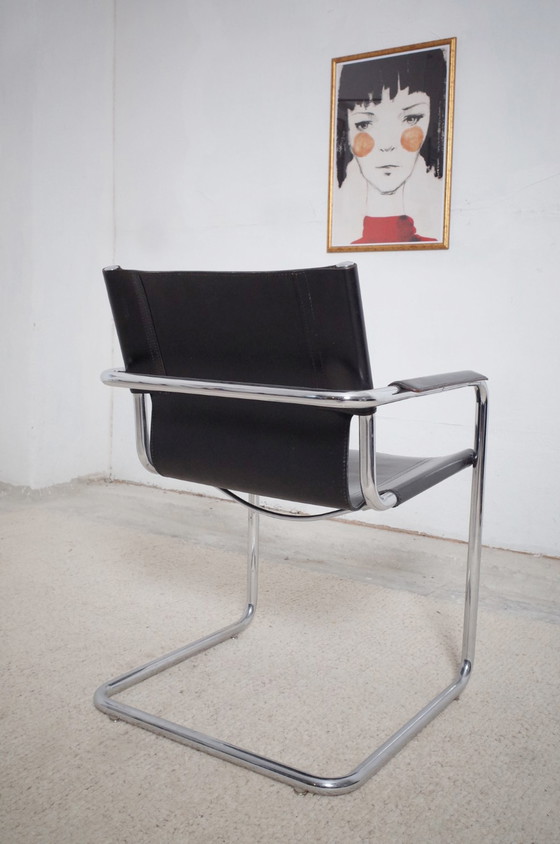 Image 1 of 5x Matteo Grassi sledestoelen MG5 leer