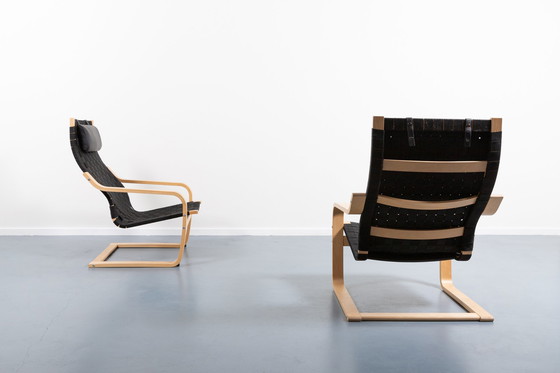 Image 1 of Scandinavische geweven loungestoelen