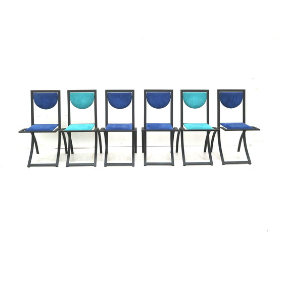 Image 1 of Set Van 6 Eetkamerstoelen Van Karl Friedrich Förster Voor Kff Design