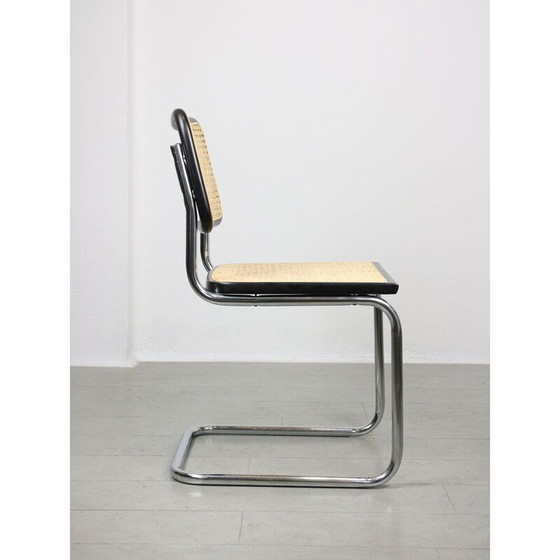 Image 1 of Vintage Cesca B32 stoel in zwart van Marcel Breuer, jaren 1980