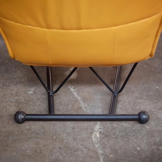 Image 1 of Vintage Flyer fauteuil in leer en metaal van Pierre Mazairac en Karel Boonzaaijer voor Young International, 1980