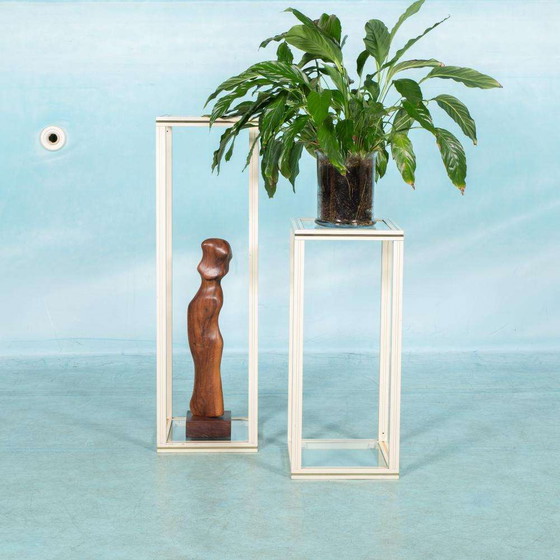 Image 1 of Set minimalist zuilen Pierre Vandell, postmodern art stand