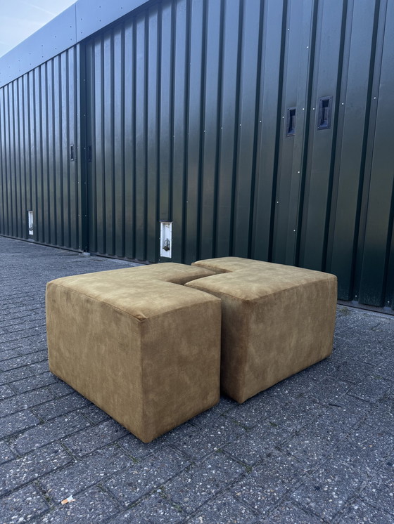 Image 1 of 2x Modulaire Hoek/Puzzel Ottomans